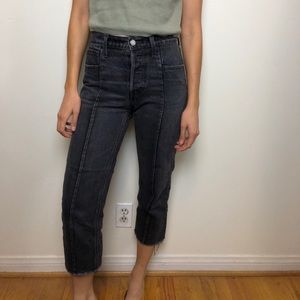Levi’s washed black cropped jean